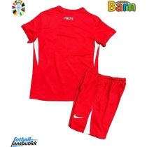 Tyrkia Bortedraktsett Barn EM 2024 Kortermet (+ Korte bukser)